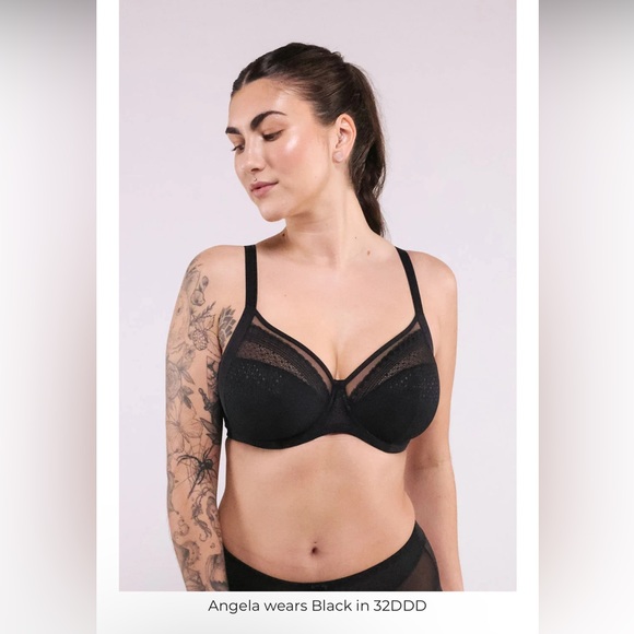 Understance NEW Salma FlexWire Full Coverage Lace Bra - Black 38DD - Picture 2 of 13